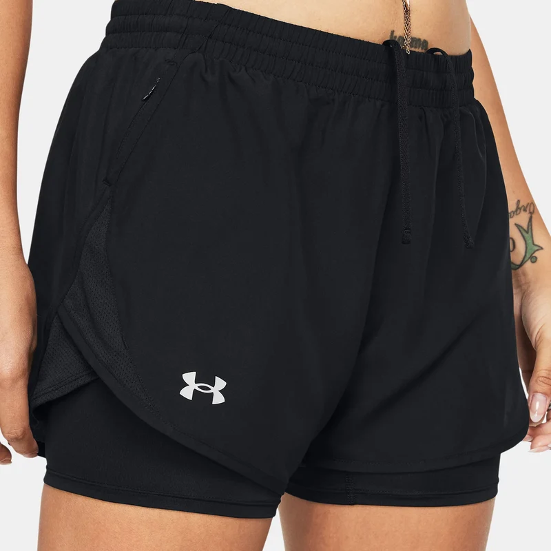 Fly By 2in1 Laufshorts Damen - schwarz