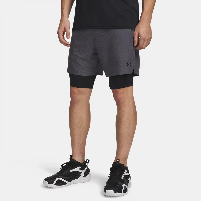 Vanish Woven 2.0 2n1 Shorts Herren - grau, schwarz