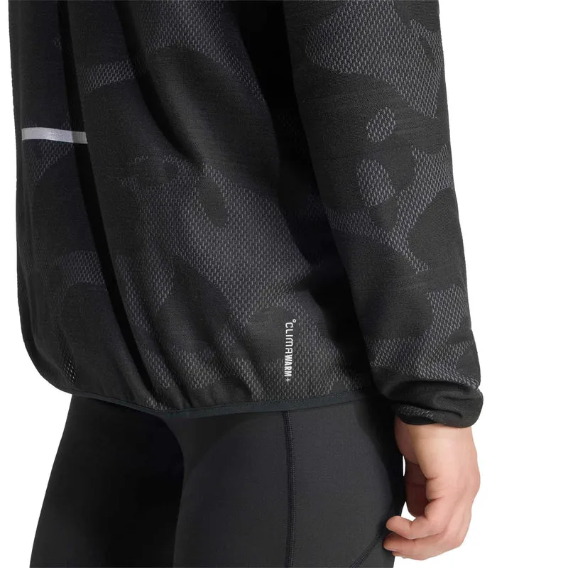 adi365 Climawarm+ Laufshirt Herren - schwarz