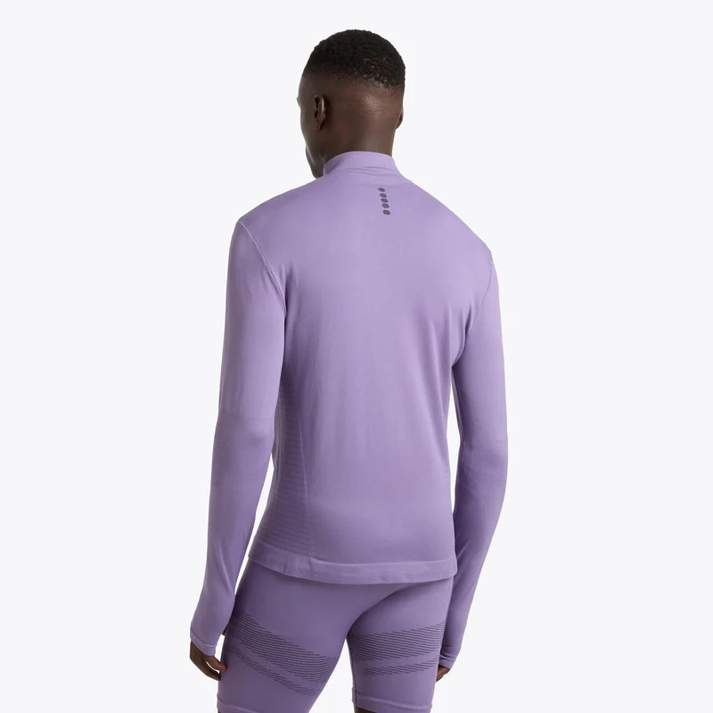 1/2 Zip Stratouno Longsleeve Herren - violett