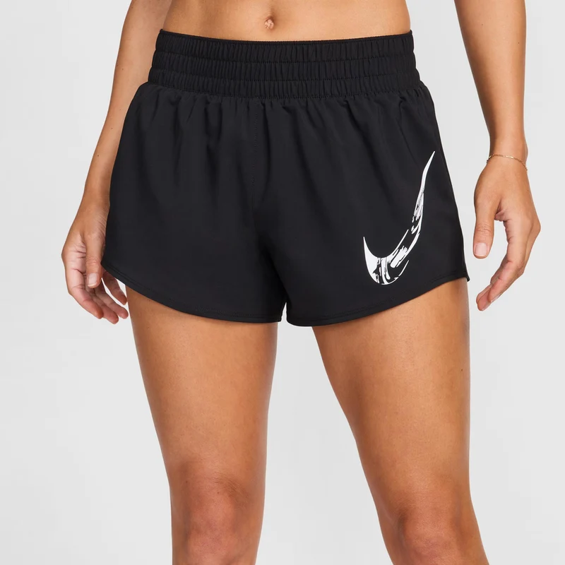 Dri-Fit One Swoosh Laufshorts Damen-Schwarz