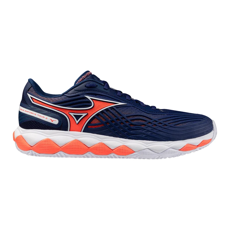 Wave Enforce Tour 2 Sandplatzschuh Herren - dunkelblau, orange