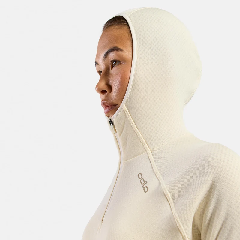 X-Alp Midlayer Laufshirt Damen - creme