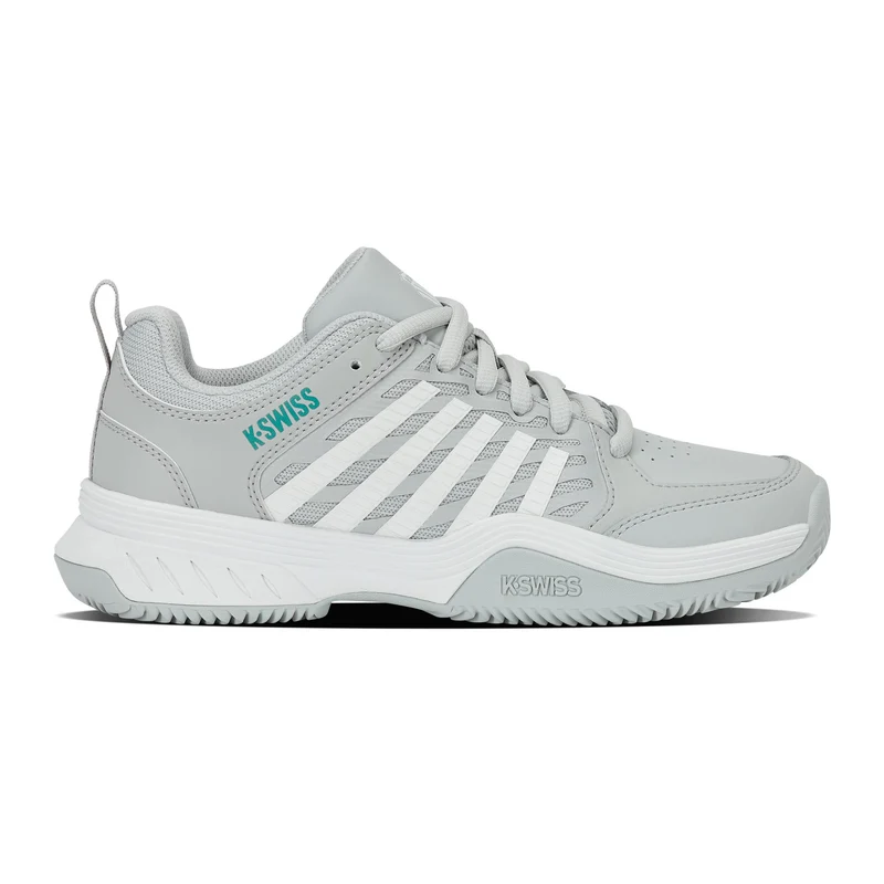 Court Express 2 Sandplatzschuh Damen - hellgrau, weiß