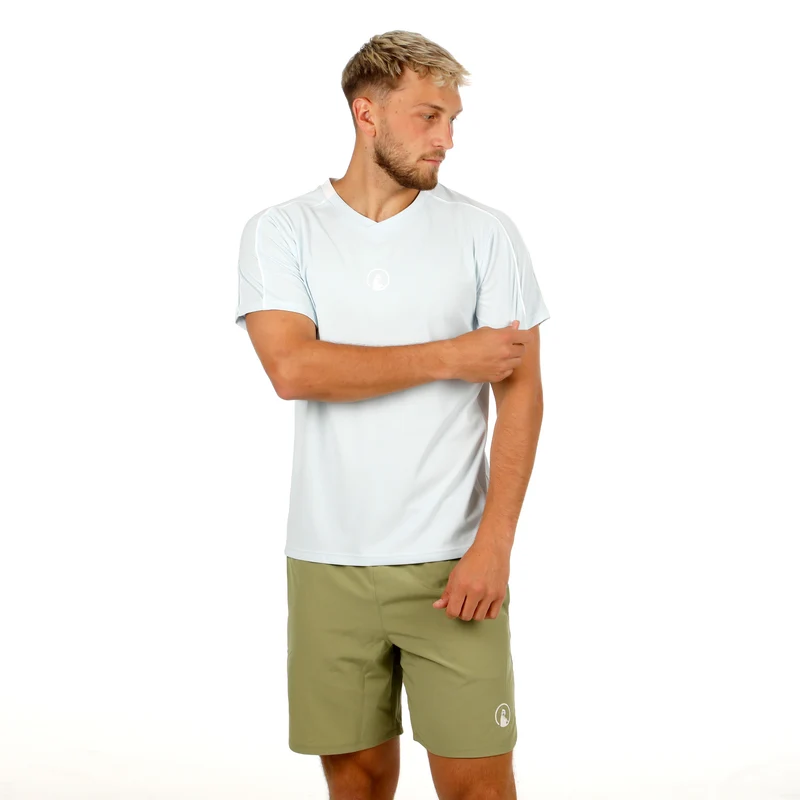 Memories Topspin V-Neck T-Shirt Herren - hellblau