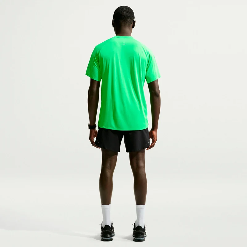 Stride Laufshirt Herren - grün, silber