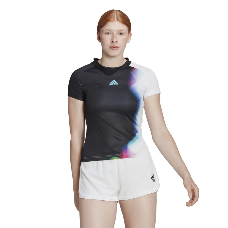 World Cup T-Shirt Damen-Schwarz,Weiß
