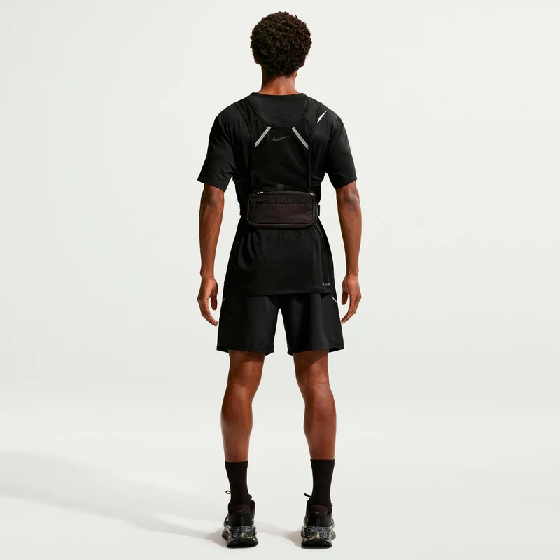 Miler 2in1 Laufshorts Herren - schwarz, silber