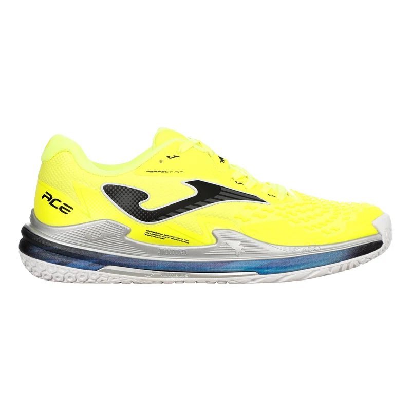 Ace Allcourtschuh Herren - neongelb, silber