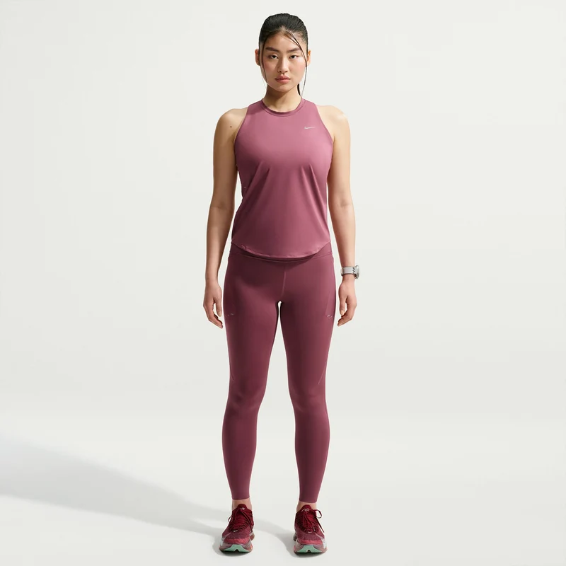 Swift Laufshirt Damen - mauve, silber
