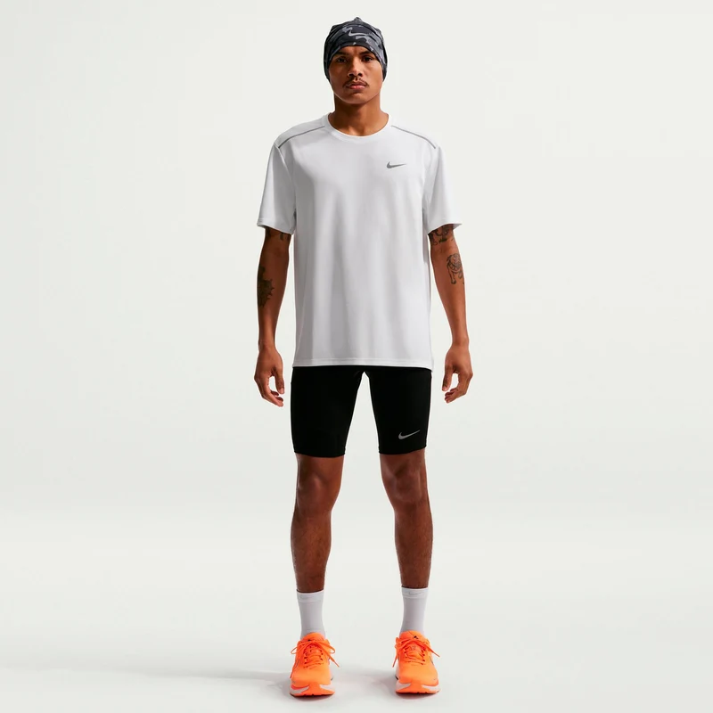 Miler Laufshirt Herren - weiß, silber