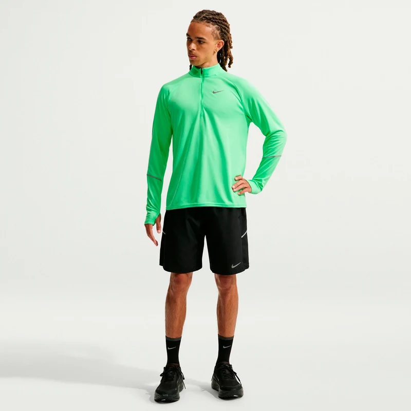 Miler Laufshirt Herren - grün, silber