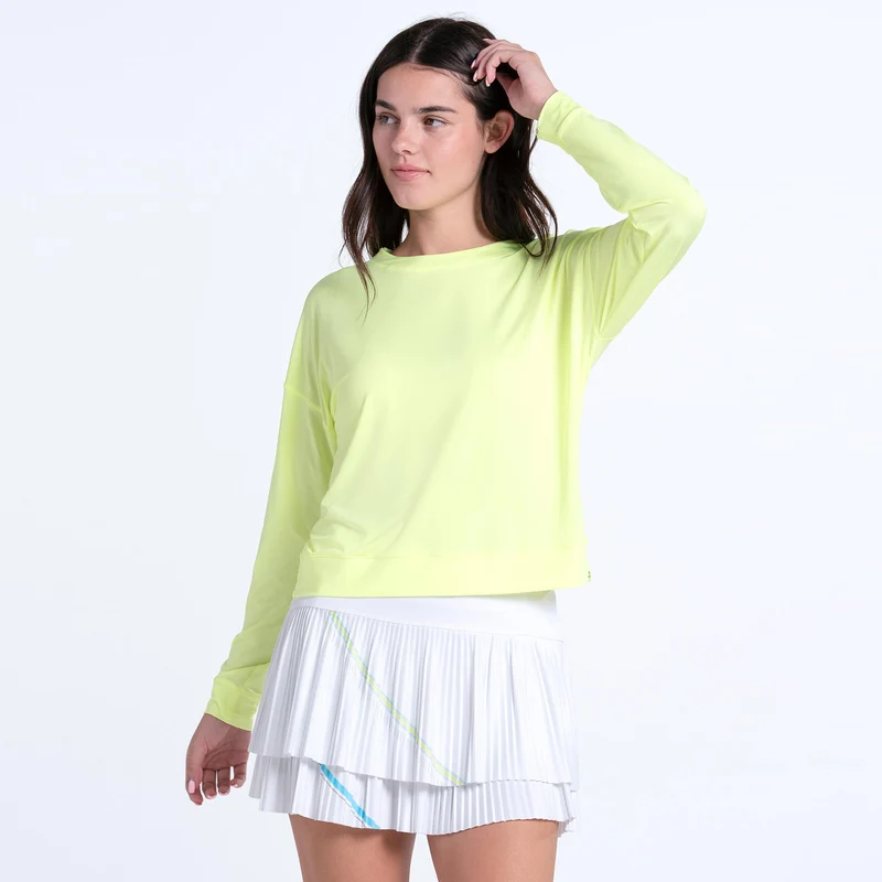 Lavish Stroke Pleated Rock Damen - weiß, mehrfarbig