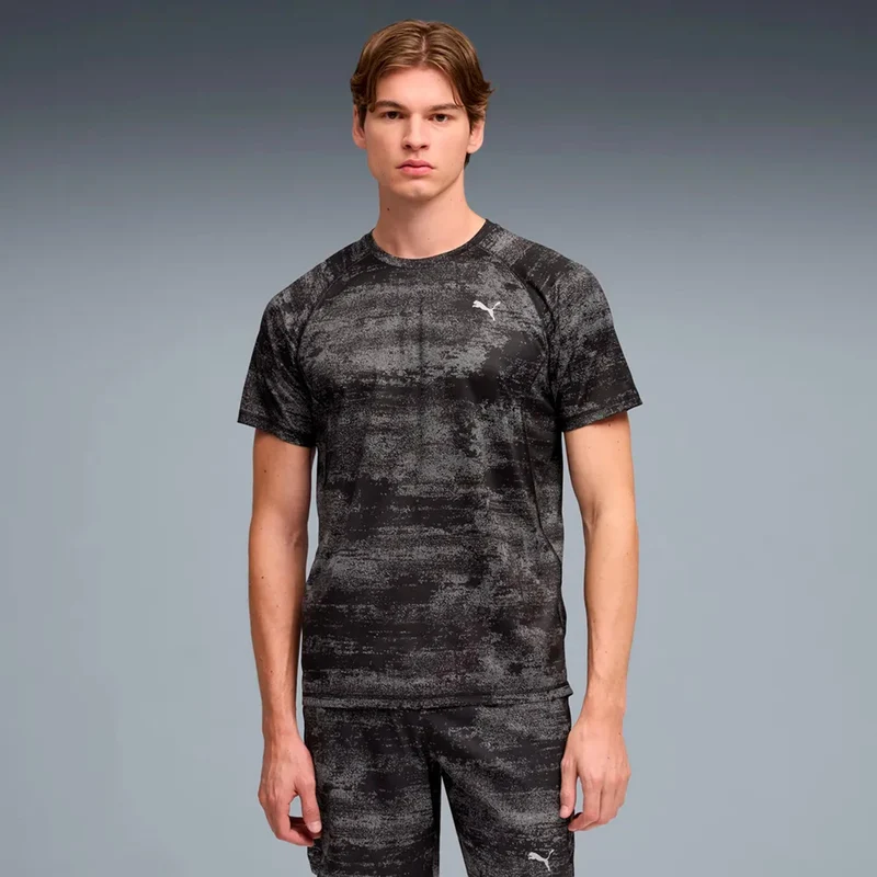Velocity AOP Laufshirt Herren - schwarz