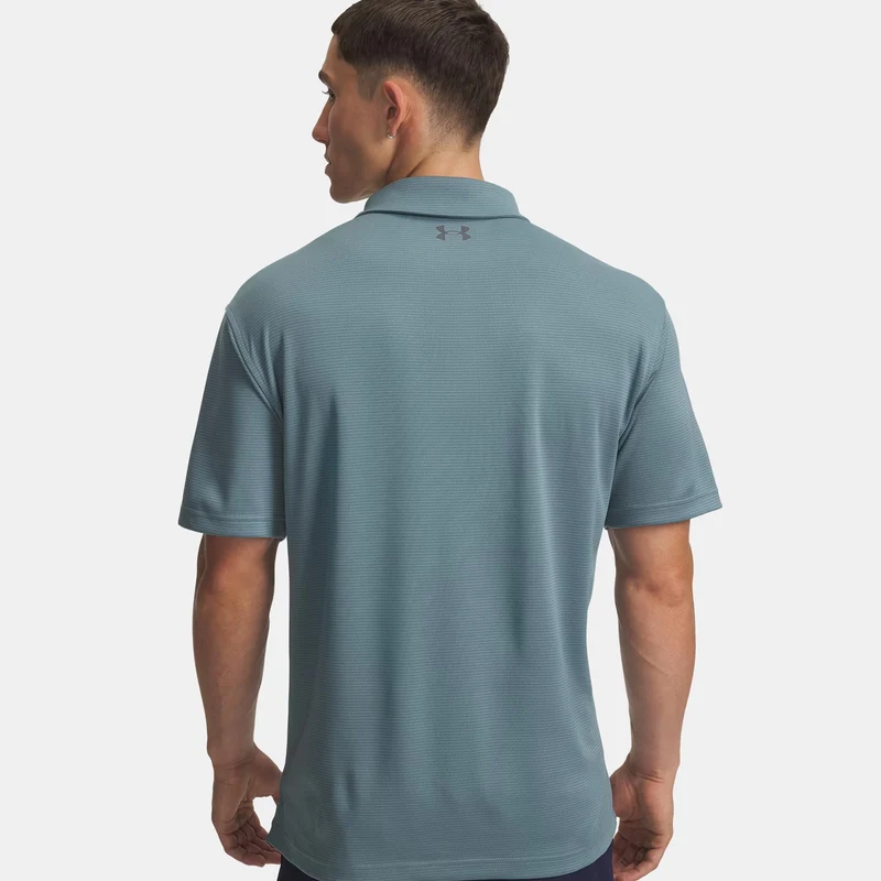 Tech Polo Herren-blaugrau