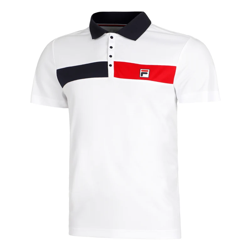 Jayden Polo Herren-Weiß,Rot