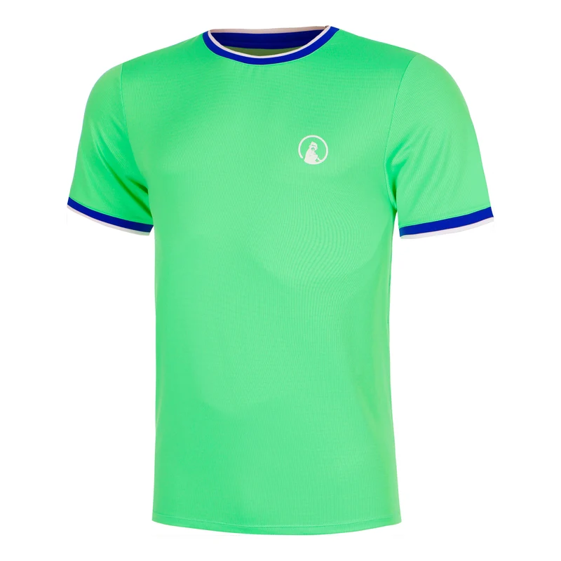 Joy Break Ringer T-Shirt Herren - grün, weiß