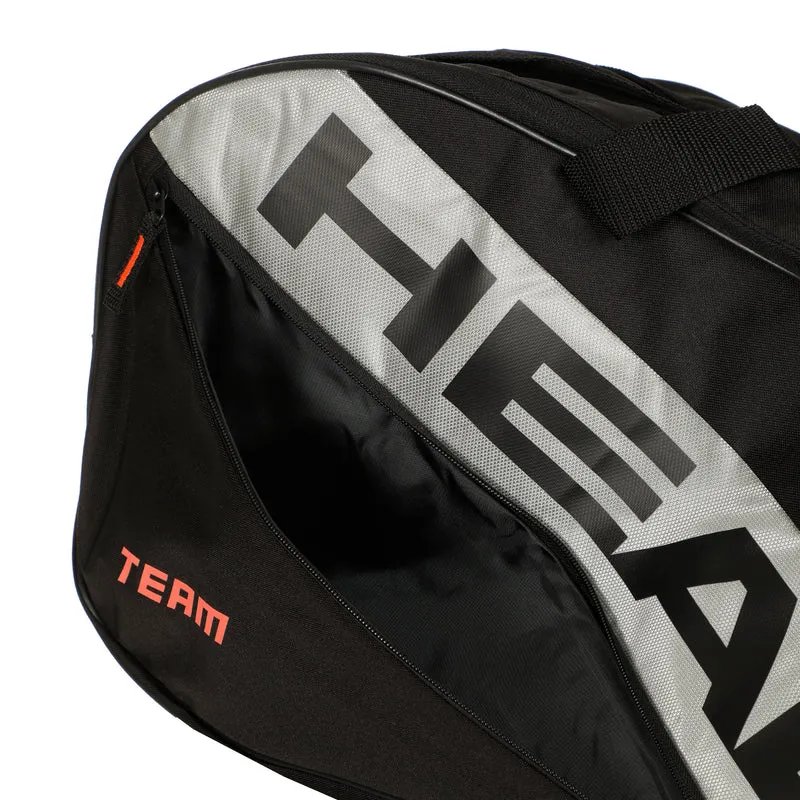 Team Racquet Bag L Schlägertasche-Schwarz,Grau