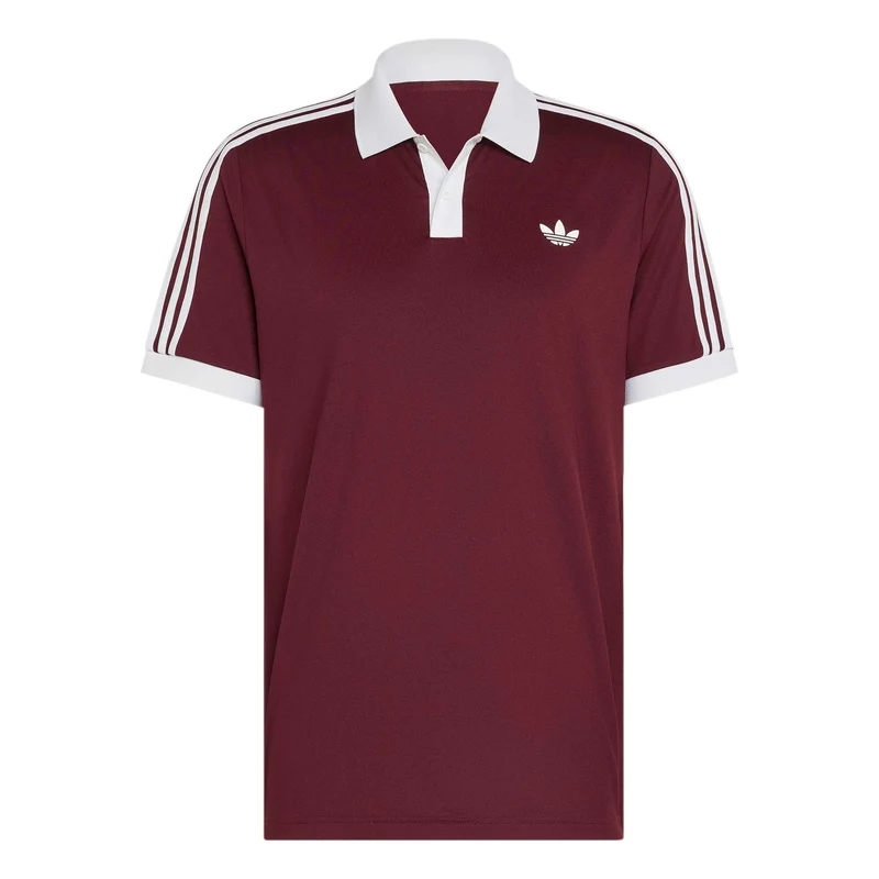 Classics Polo Herren - weinrot, weiß