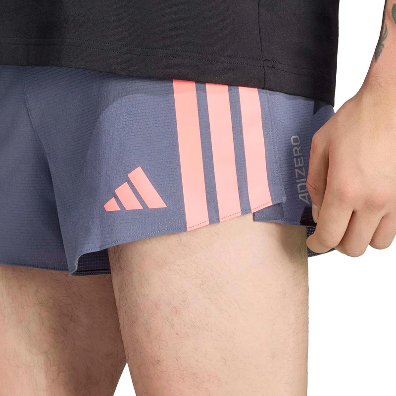adizero Gel 3in Laufshorts Herren - grau, koralle