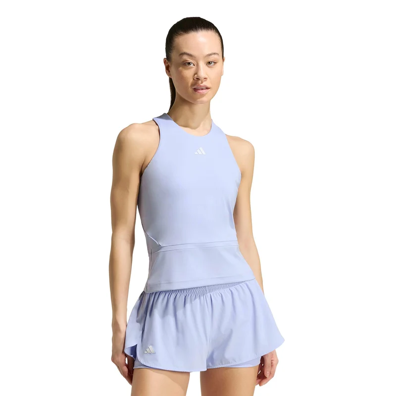 Y- Midi Tank-Top Damen - flieder, weiß