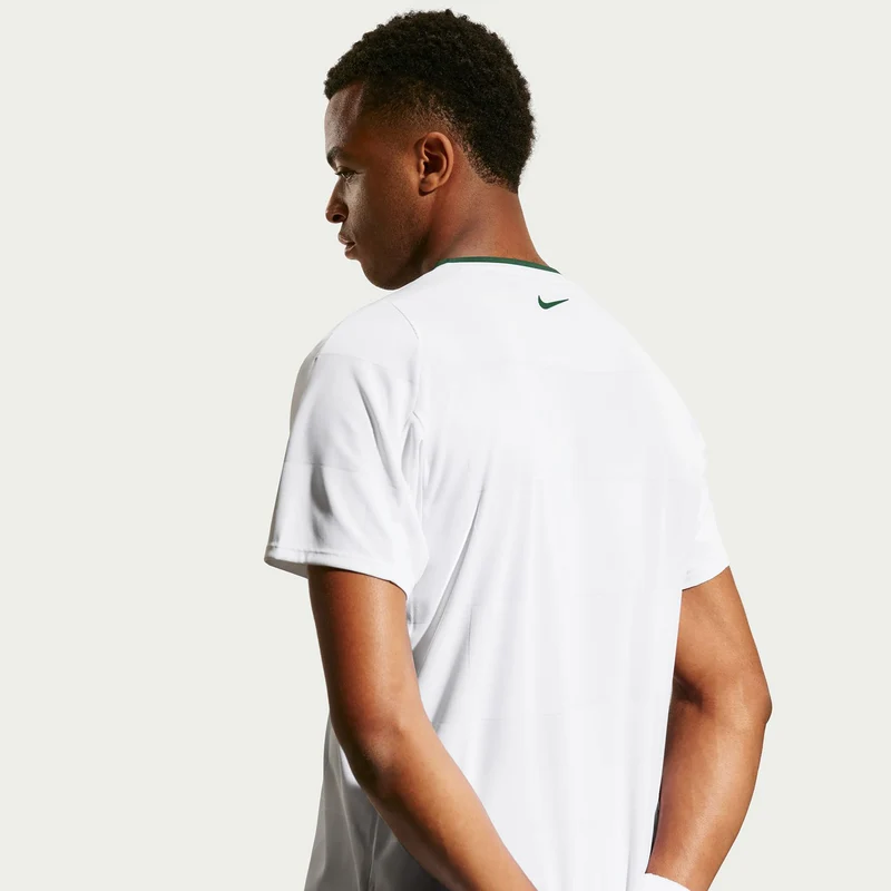 Court Dri-Fit Advantage Slam T-Shirt Herren - weiß, grün