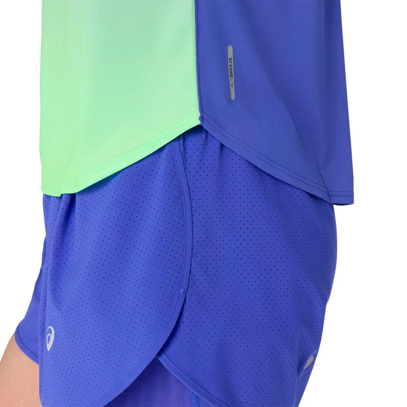 Road Ibuki Laufshirt Damen - blau, grün