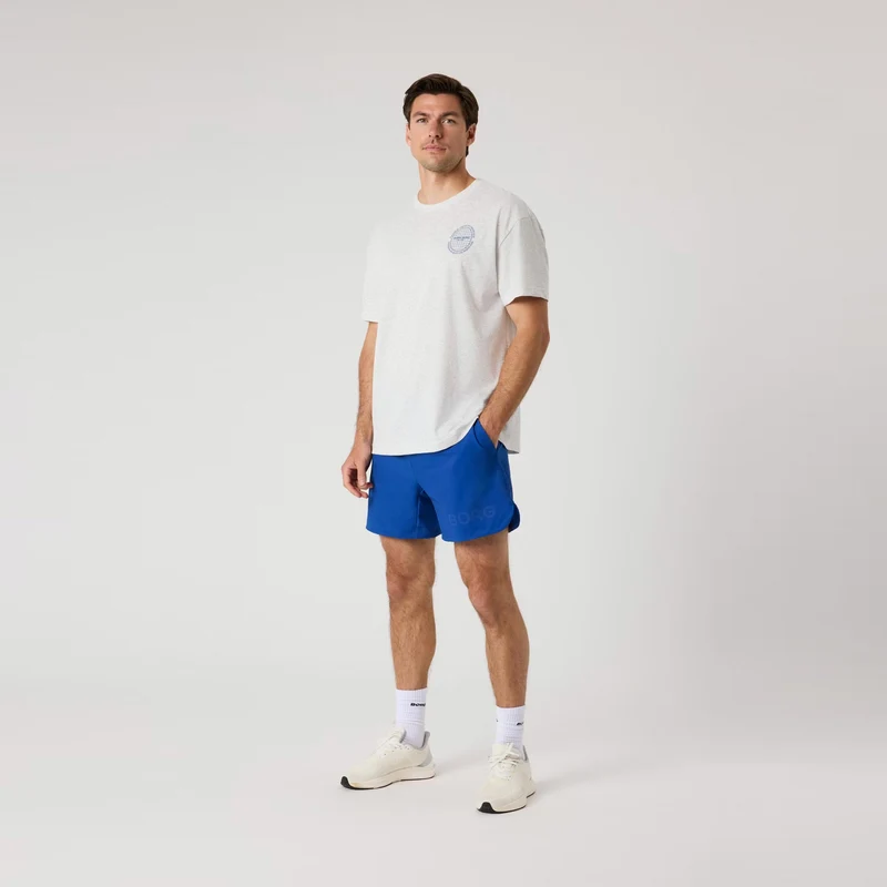 Ace Oversized T-Shirt Herren - hellgrau