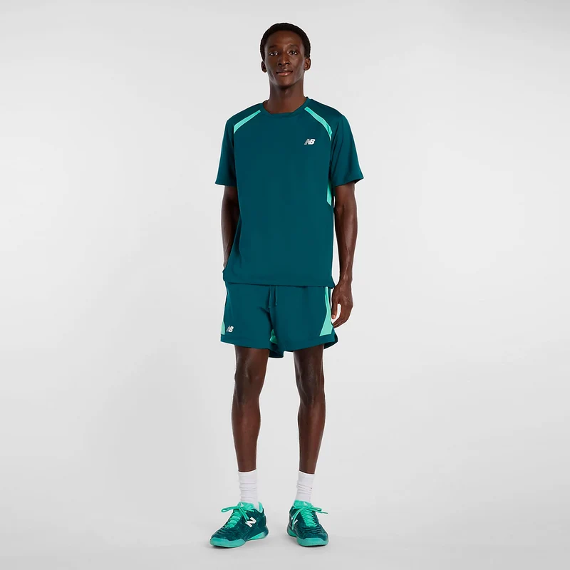 Tournament Novelty Shorts Herren-petrol, weiß