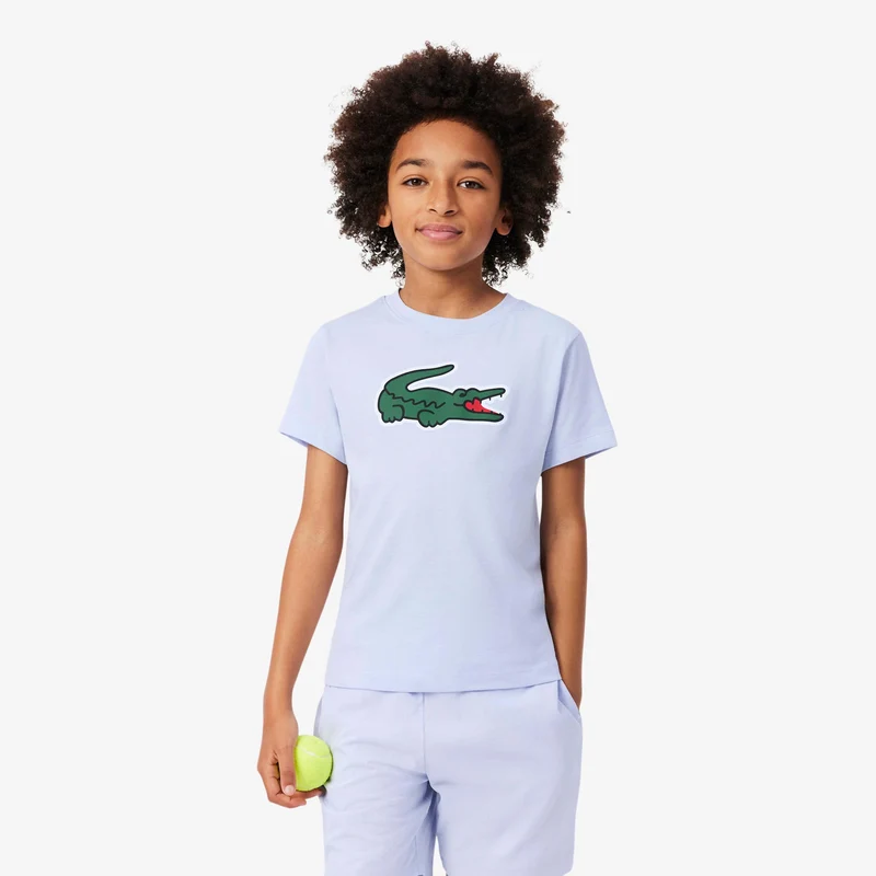 T-Shirt Kinder - hellblau, grün