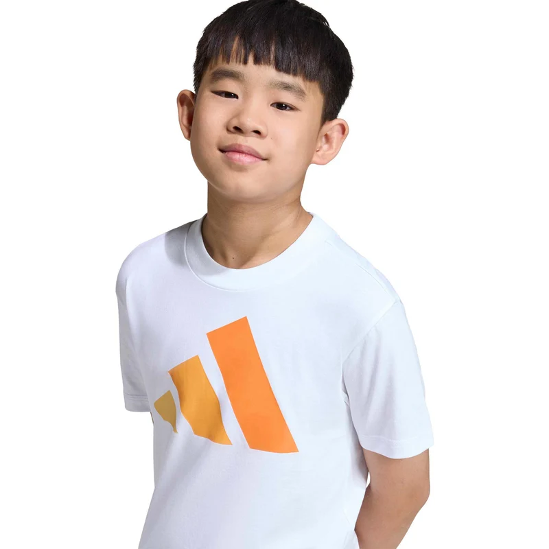 Essentials T-Shirt Kinder - weiß, orange