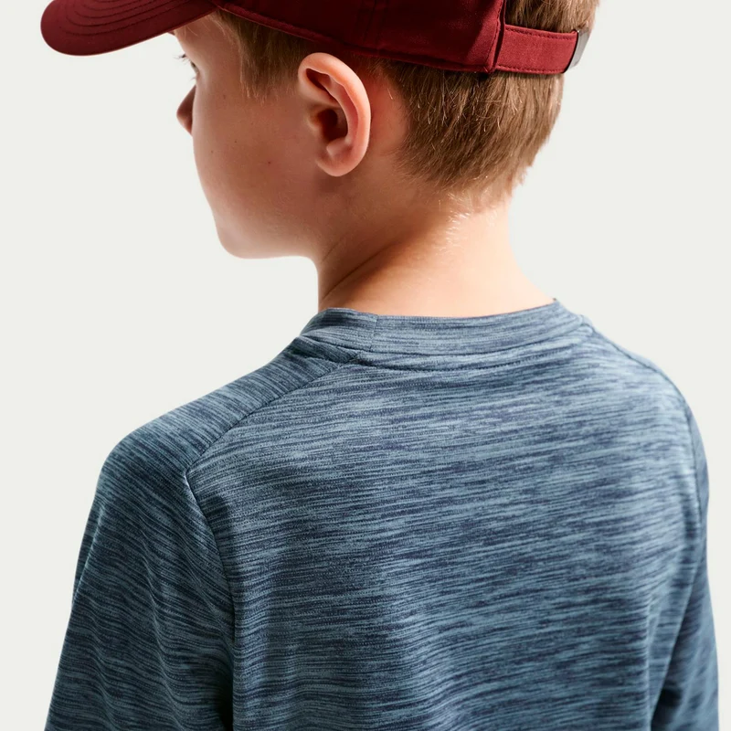Dri-FIT Multi Heather T-Shirt Kinder - dunkelblau