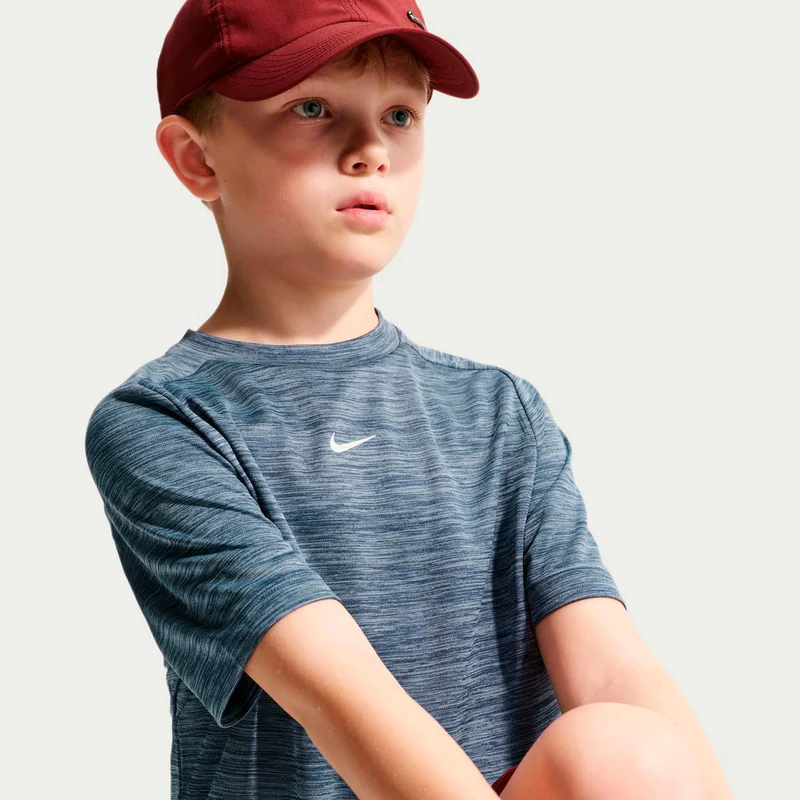 Dri-FIT Multi Heather T-Shirt Kinder - dunkelblau
