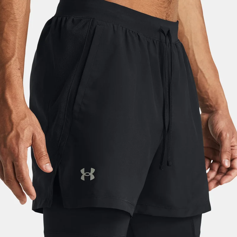 Launch 5 Inch 2-in-1 Laufshorts Herren-Schwarz