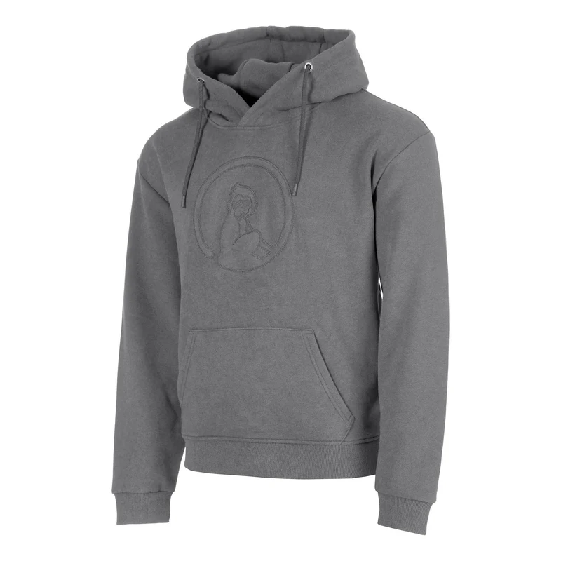 Crush Washed Out Loose Fit Hoody Herren-hellgrau, hellgrau