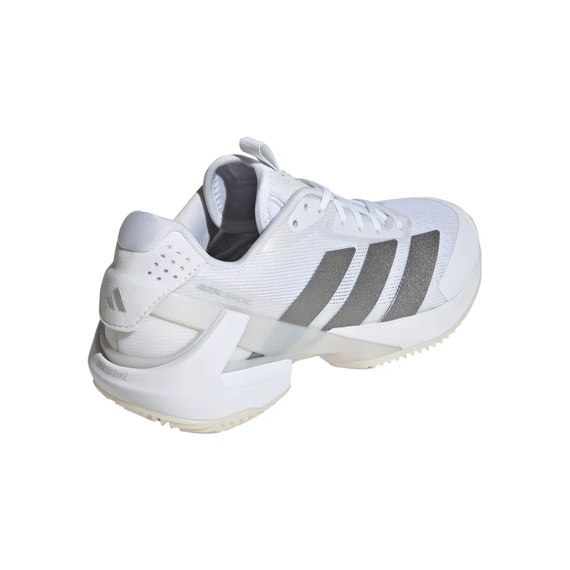 adizero Ubersonic 5 Sandplatzschuh Damen - weiß, silber