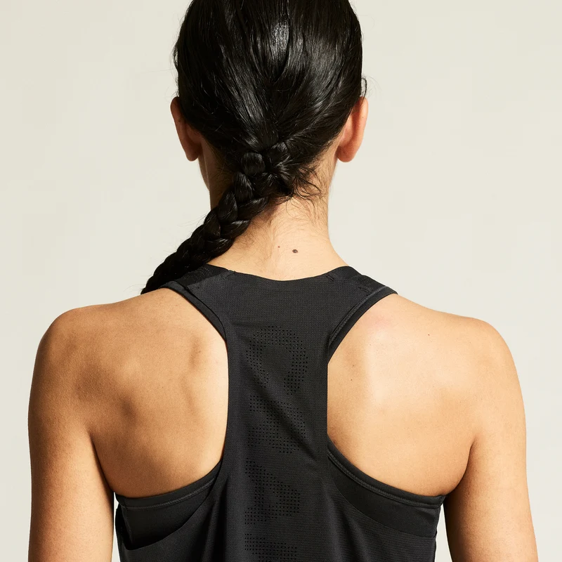 Race Day Laufshirt Damen - schwarz