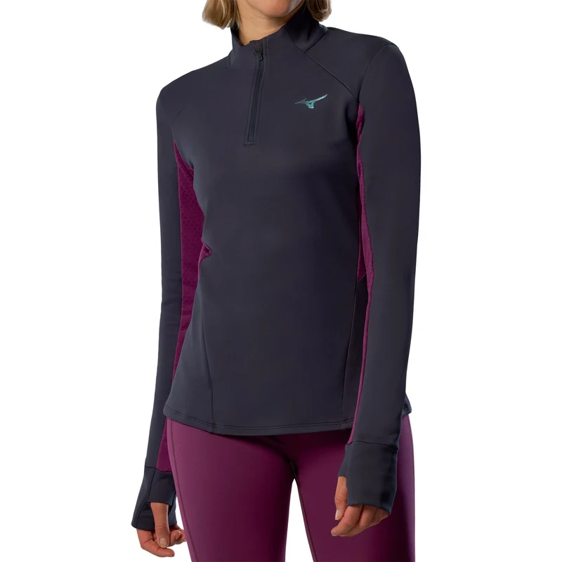 Active Warmalite Half Zip Laufshirt Damen-Blau