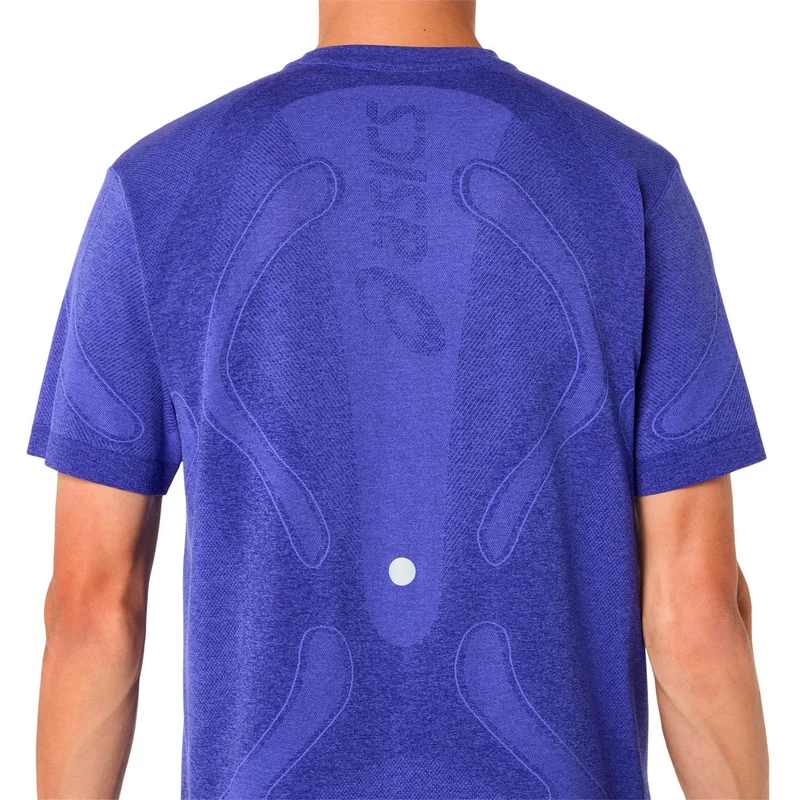 Road Seamless Laufshirt Herren - blau, lila