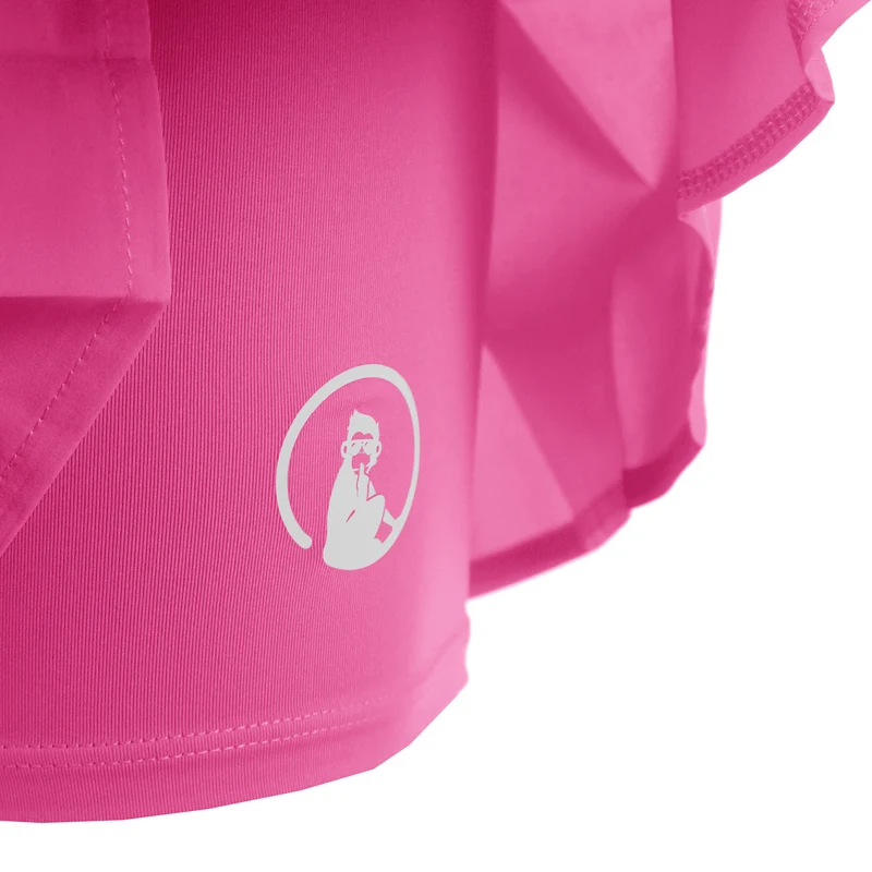 Love Pleated Rock Damen - pink, weiß