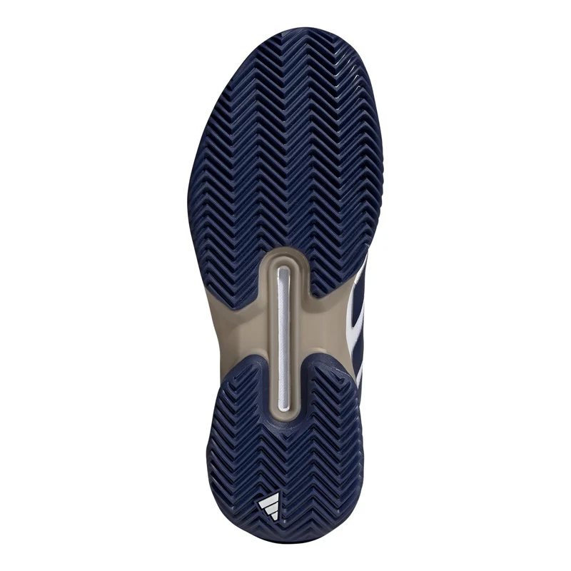 adizero Ubersonic 5 Sandplatzschuh Herren - weiß, dunkelblau