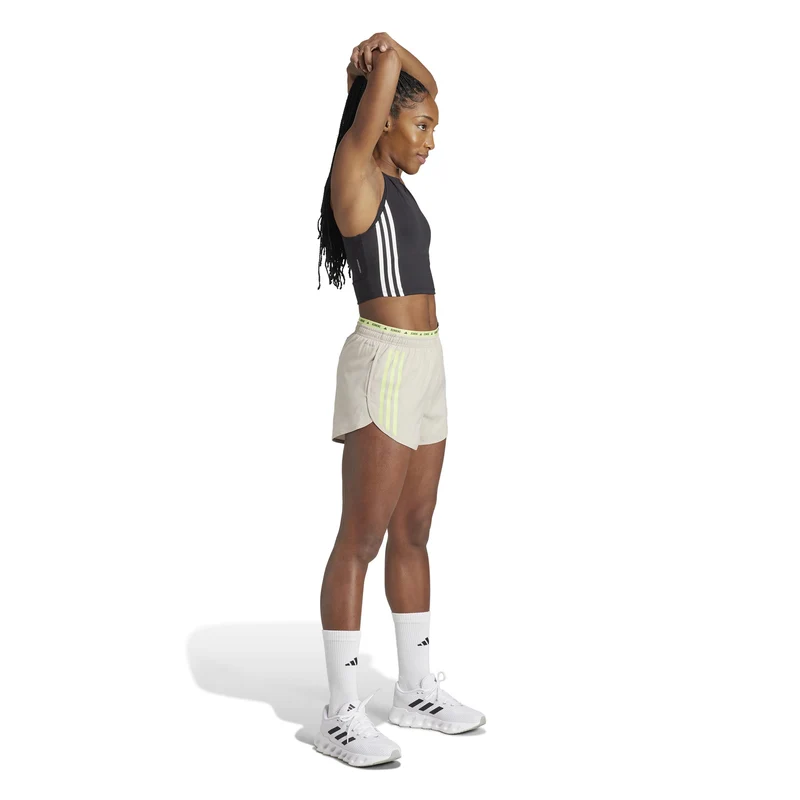 Own The Run 3S Laufshorts Damen-Beige