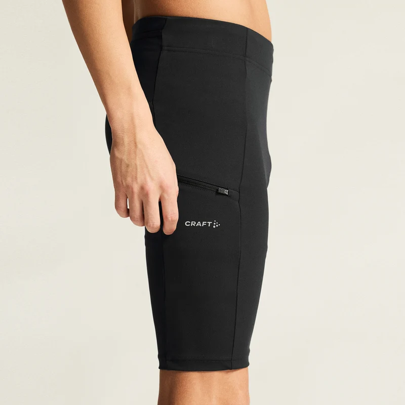Race Day Lauftight Herren - schwarz, schwarz