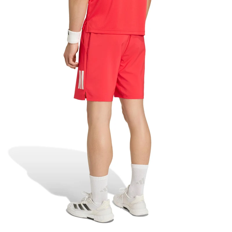 Club 3Stripes 9Inch Shorts Herren - rot, weiß