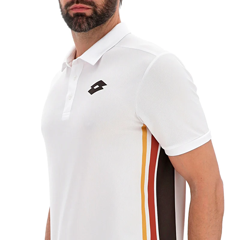 Tech VI Polo Herren - weiß, braun