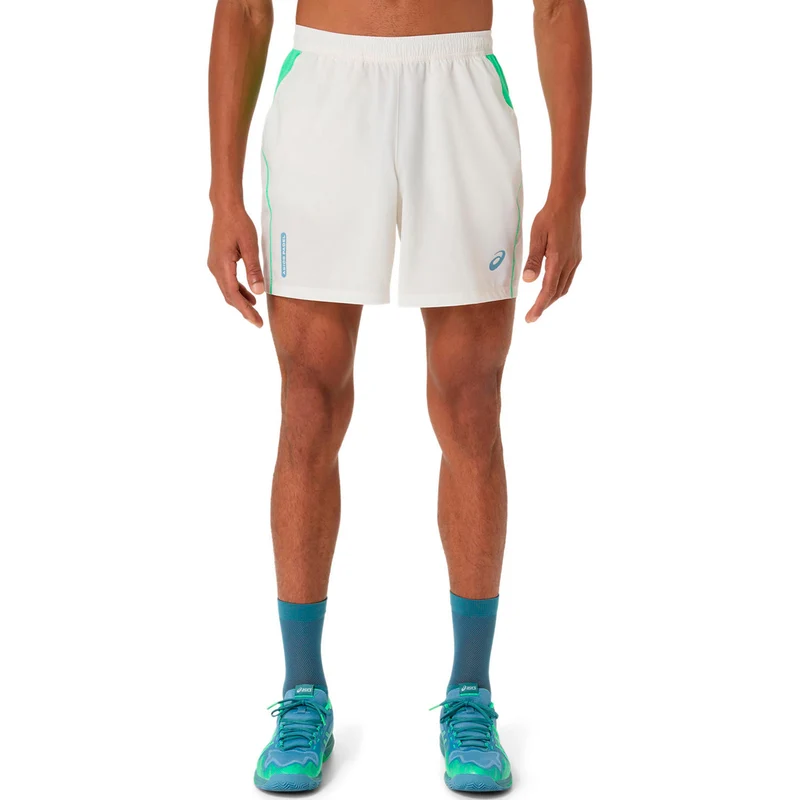 Court 7in Shorts Herren - creme, grün