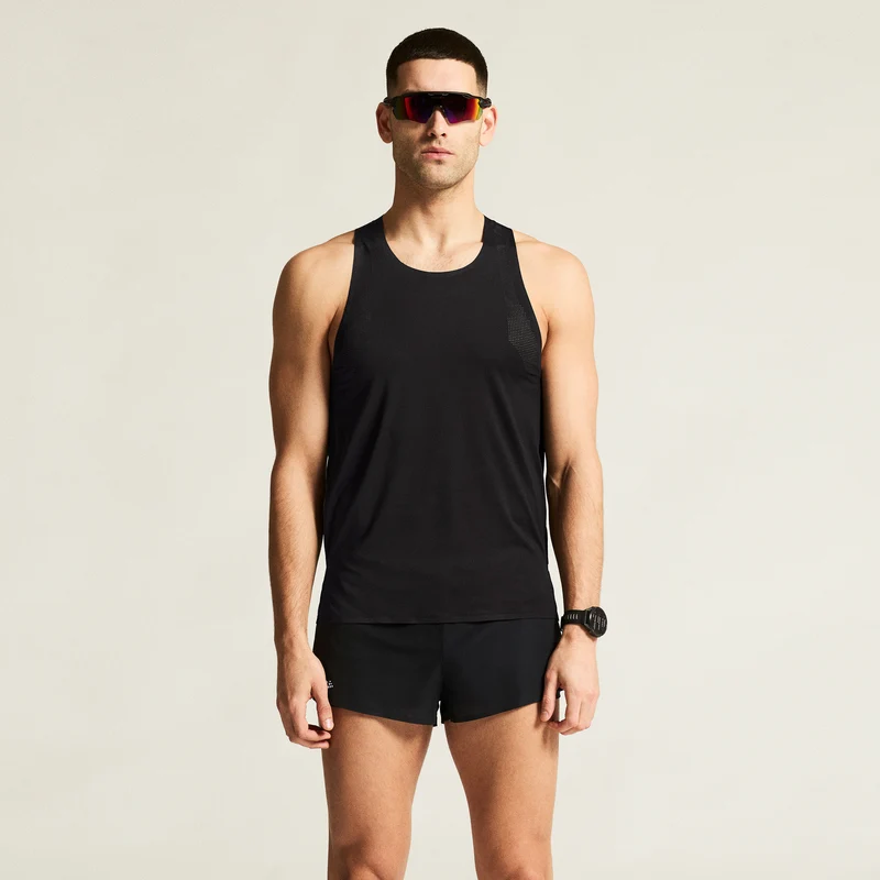 Race Day Laufshirt Herren - schwarz