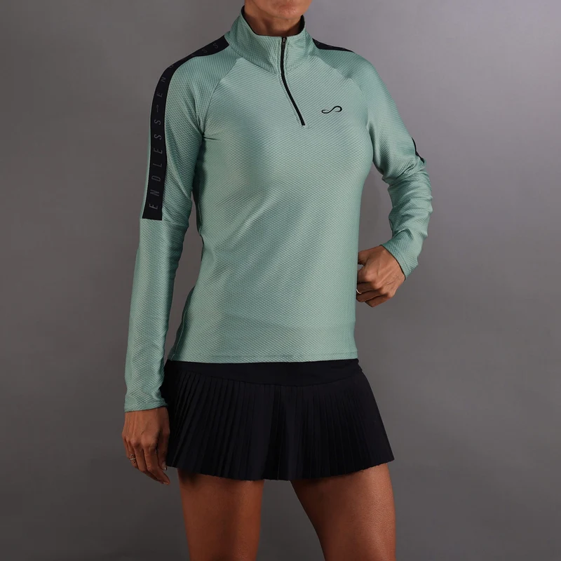 Kirsch Iconic Ii Longsleeve Damen-Grün,Dunkelblau