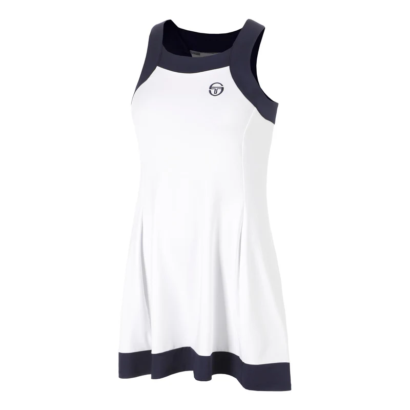 TCP Kleid Damen - weiß, dunkelblau