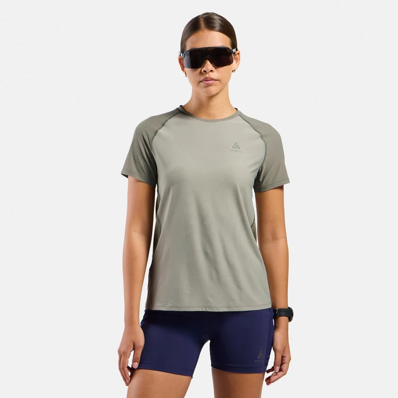 X-Alp Trail Laufshirt Damen-grau, oliv